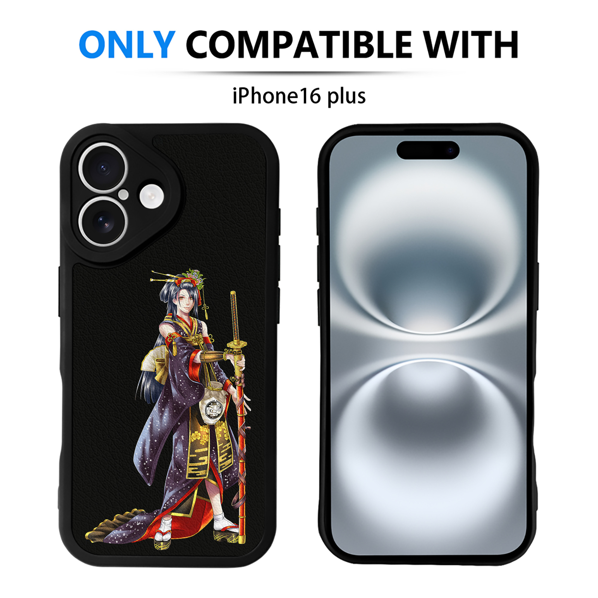 （画像用） 刀剣乱舞 Touken Ranbu 【iPhone 16シリーズ対応】シリコンスマホケース（レザー調） 材質：シリコン